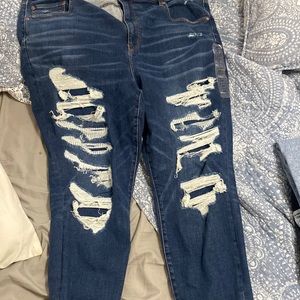 Distressed jeans